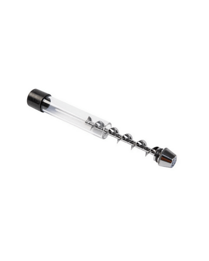 GlasBlunt Pfeife mit Spirale Silber Heisenberg