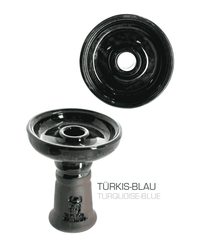 Einloch Shisha Hookah Keramikkopf Miray Dark von Kaya - B-Ware