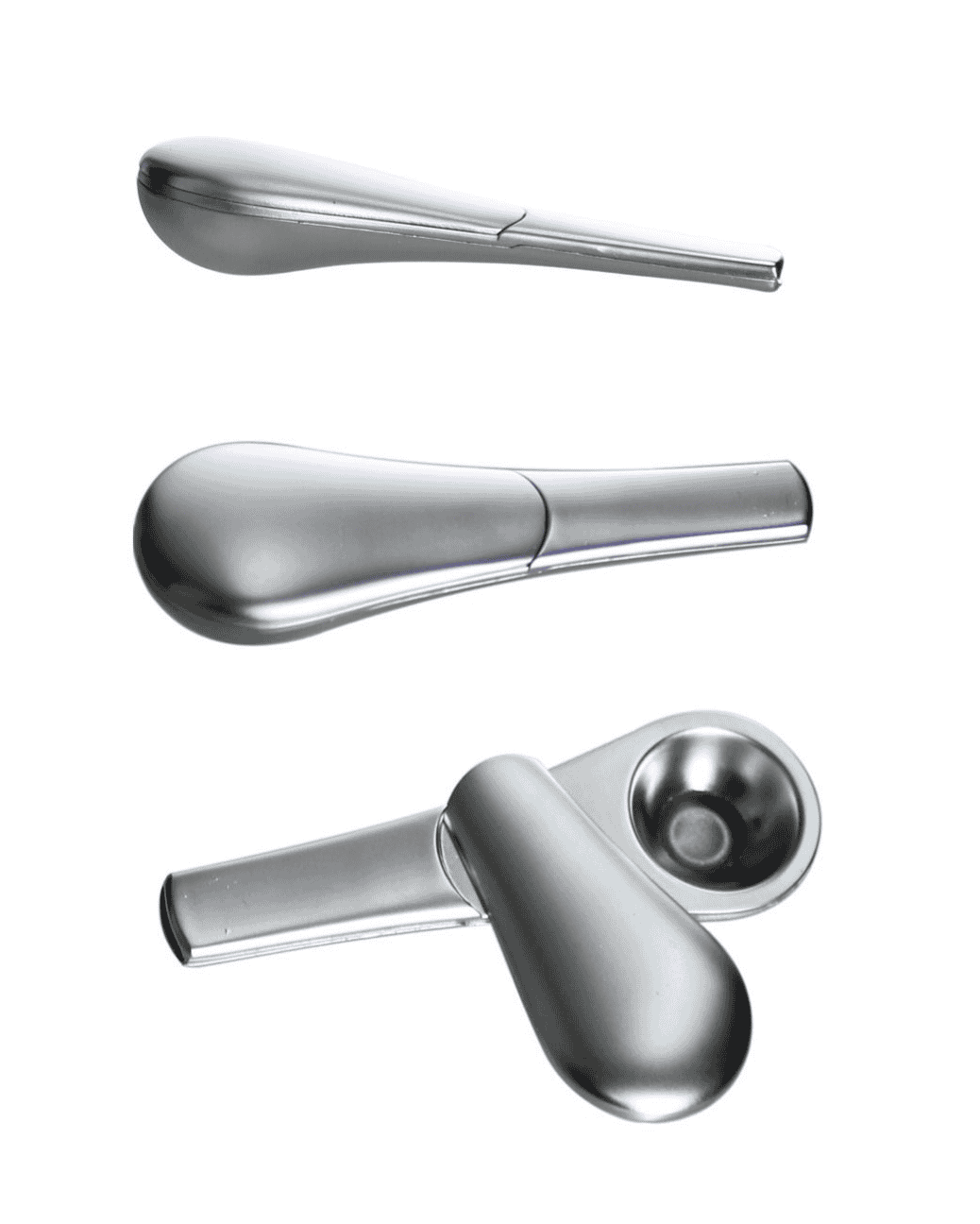 Metall-Pfeife/Spoon Pipe mit Schiebedach
