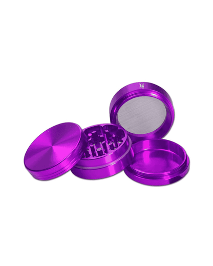 Black Leaf Aluminum Grinder/Crusher (40mm)