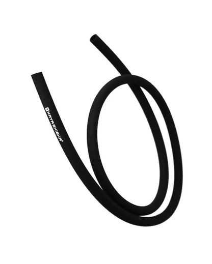 Soft-Touch Shisha Hookah Silikonschlauch schwarz mit Logo