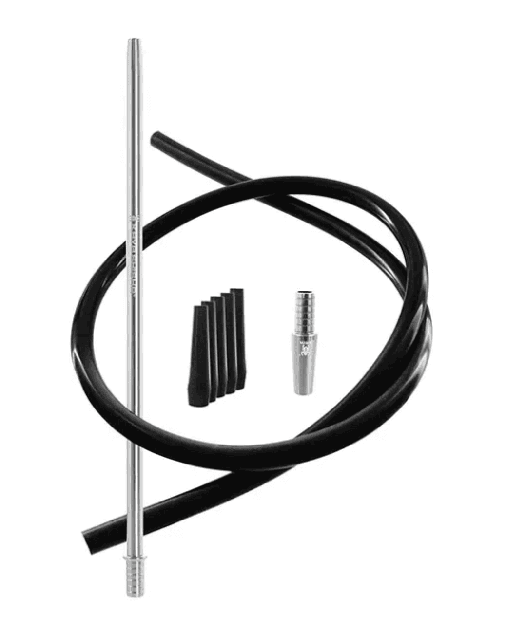 Aluslim-Silikon Shisha Schlauch-Set CHROM Kaya