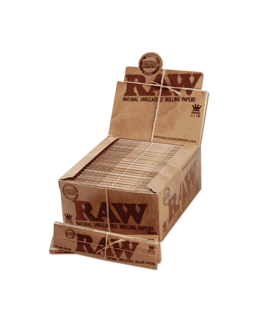 RAW Classic Papers ungebleicht im King Size Slim Format