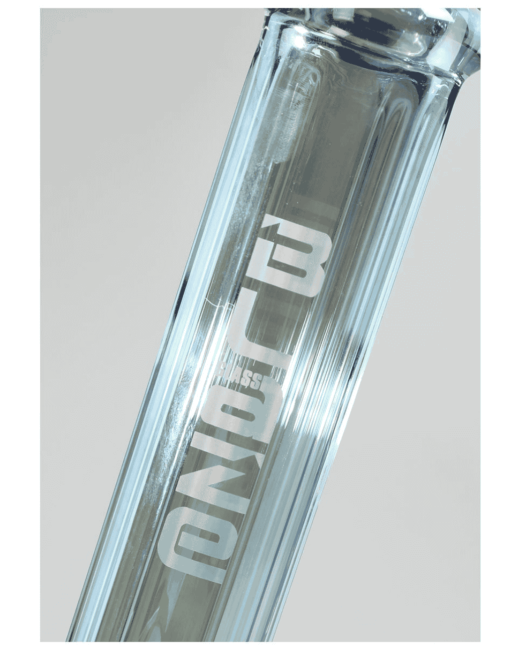 BLAZE Gear Icebong metallic grau/titan mit Kickloch und großer Icekammer für kühle Züge
