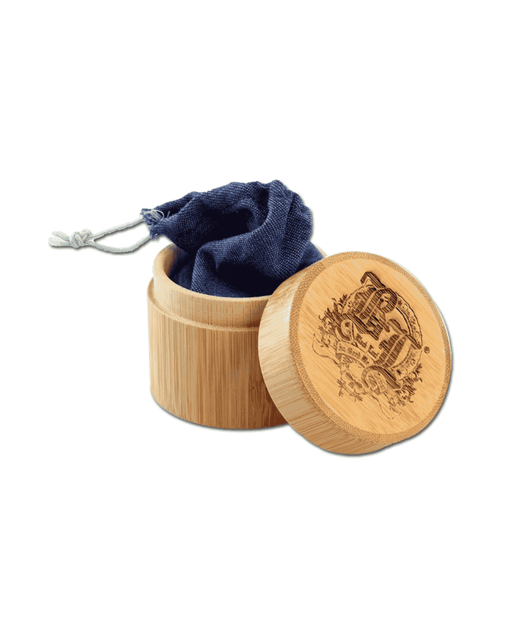 Massiver, abriebfreier Grinder mit perfekter Drehung – inklusive Jeansbeutel