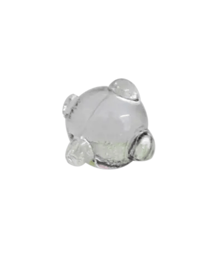 Nahaufnahme eines Seamine Glassiebs mit 10mm Durchmesser und fünf Glastropfen an der Außenseite, die den Abstand zur Glaswand gewährleisten.