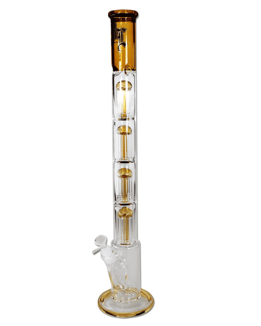 THE SKYSCRAPER 2 Bong Ice - Black Leaf zum Rauchen von Tabak - extra hoch. 