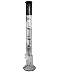 THE SKYSCRAPER 2 Bong Ice Titan - Black Leaf zum Rauchen von Tabak und Kräutern, extra hocch. 