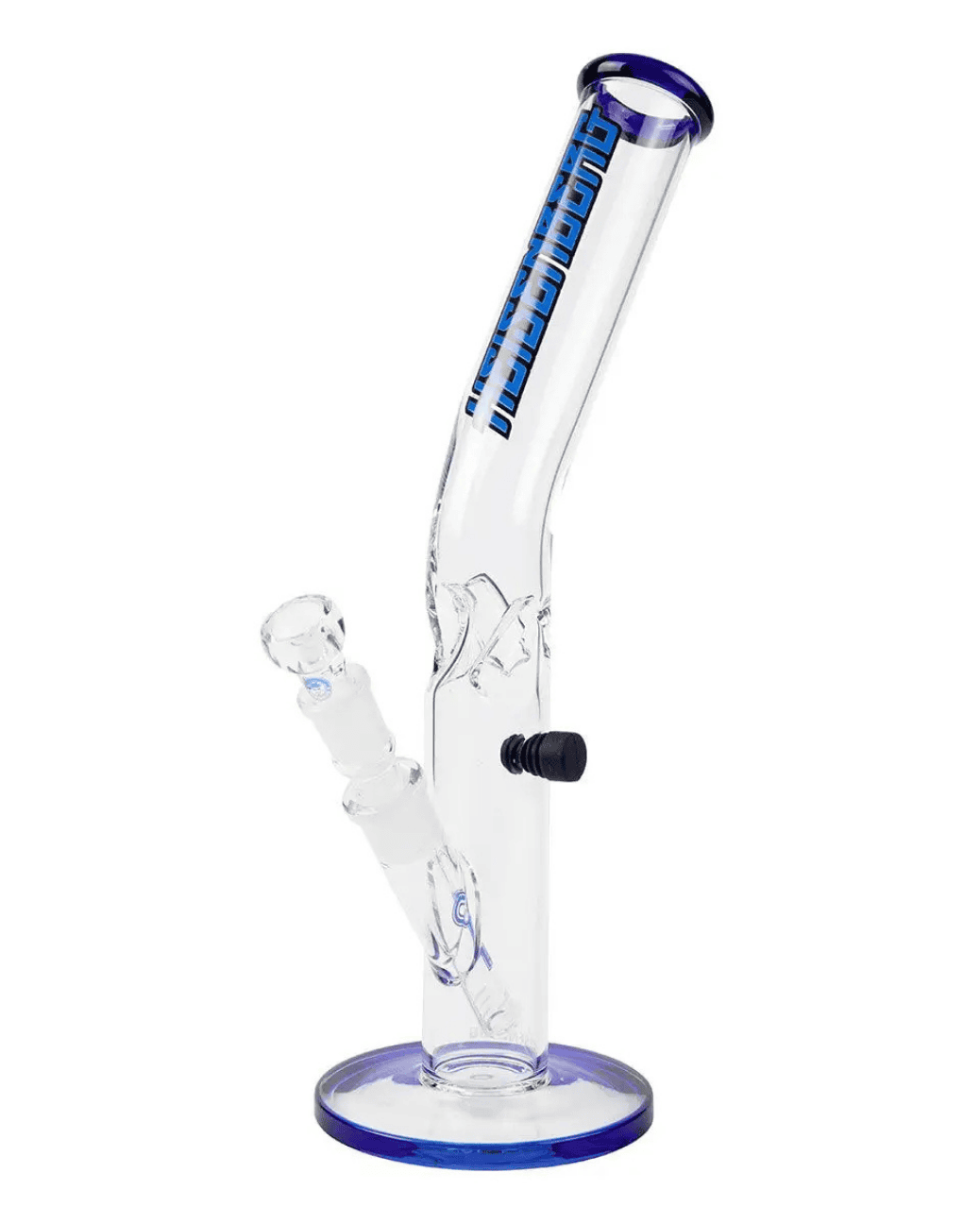 TX Burner 3.0 Glasbong von Heisenberg, Seitenansicht mit Eisfach und Kickloch