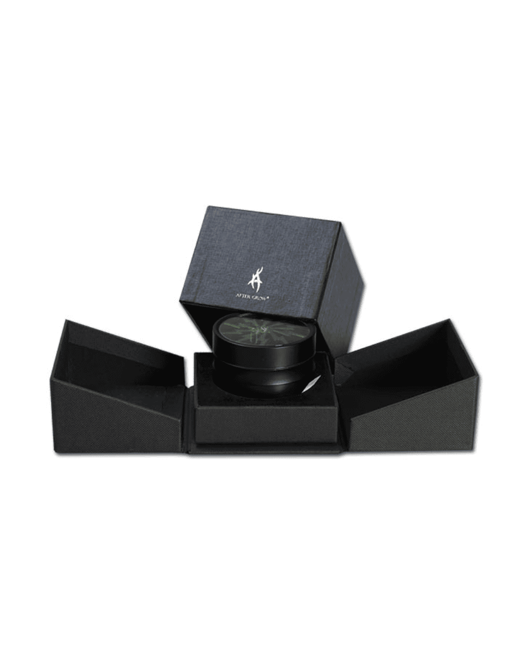 Grüner Thorinder Mini Grinder aus Aluminium mit Sichtfenster