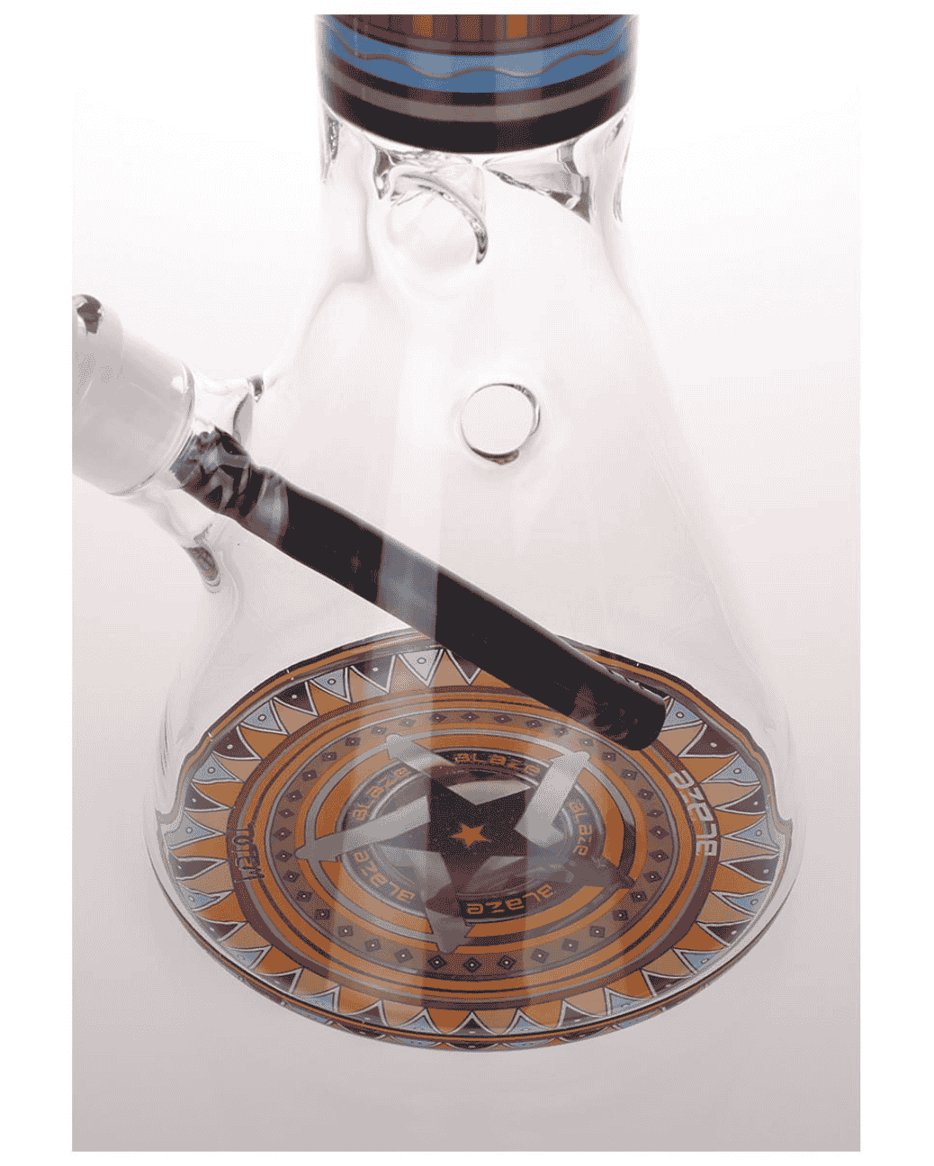 Bunte Totem-Print Icebong mit Diffusorschlitzadapter