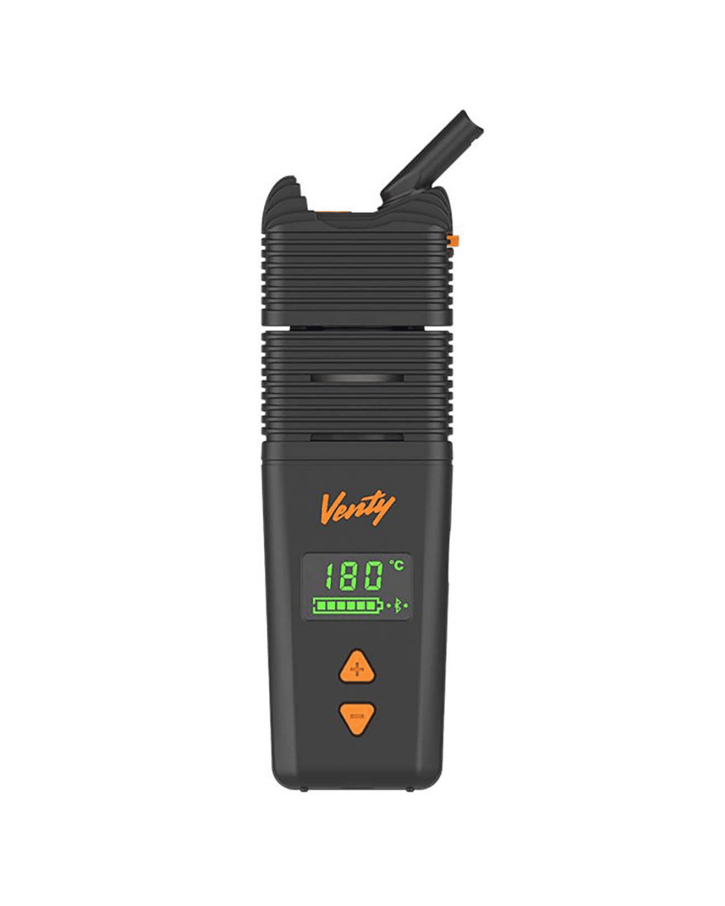 VENTY Vaporizer in Schwarz von Storz & Bickel mit OLED-Display und Luftstromregler – modernes Design für anspruchsvolle Dampfer.