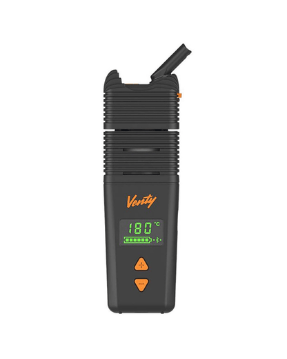 VENTY Vaporizer in Schwarz von Storz & Bickel mit OLED-Display und Luftstromregler – modernes Design für anspruchsvolle Dampfer.