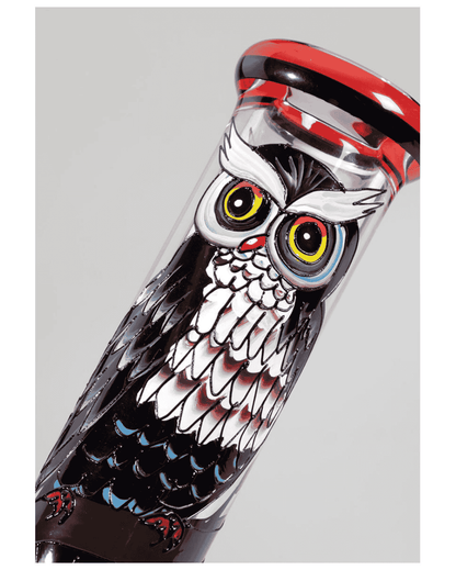 Night Owl Icebong Handbemalt 7mm – Black Leaf