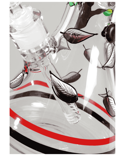Night Owl Icebong Handbemalt 7mm – Black Leaf