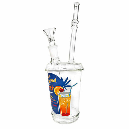 Black Leaf Becher Glasbong Sex & Weed on the Beach