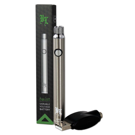 Black Leaf twist Akkuträger 510er Gewinde silber
