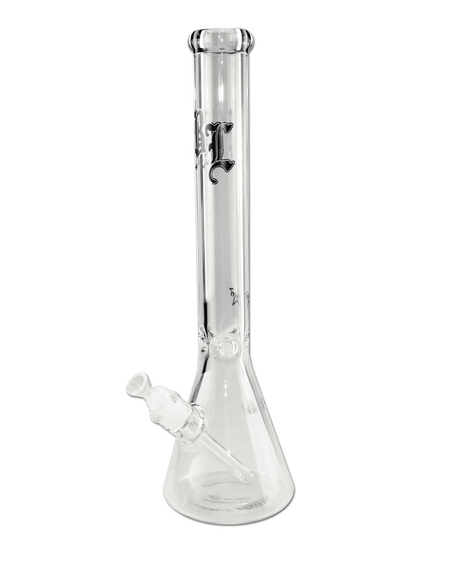 Gesamtaufnahme der Black Leaf Beakerbong Ice mit 9 mm Wandstärke