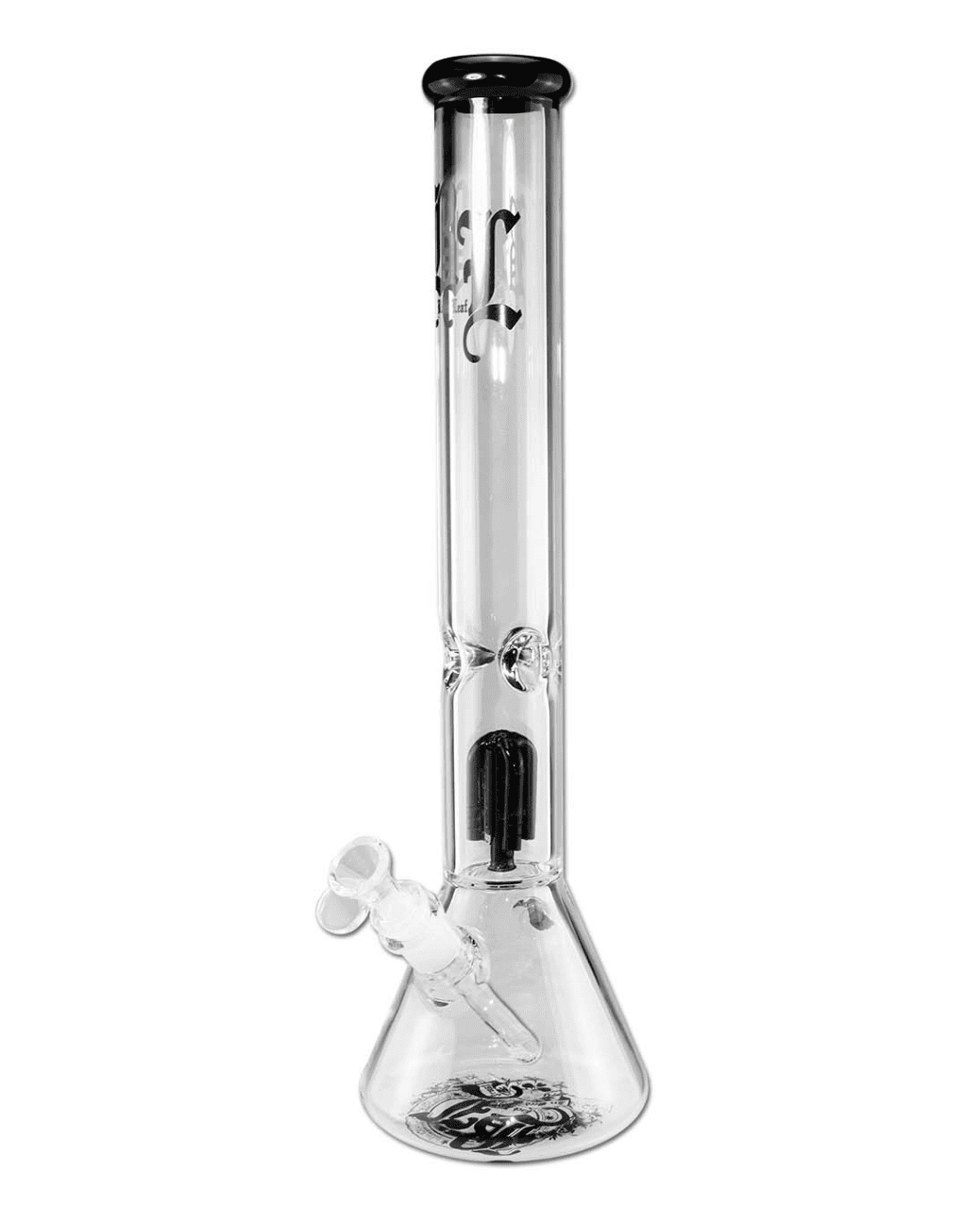 Gesamtaufnahme der 45,5 cm hohen BL Beakerbong in Blau