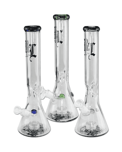 Beakerbong mit Trommelperkolator von Black Leaf in Gesamtansicht