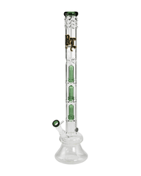 Frontansicht der Black Leaf Mrs Bongbastic Icebong mit 3 Perkolatoren