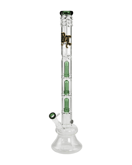Frontansicht der Black Leaf Mrs Bongbastic Icebong mit 3 Perkolatoren