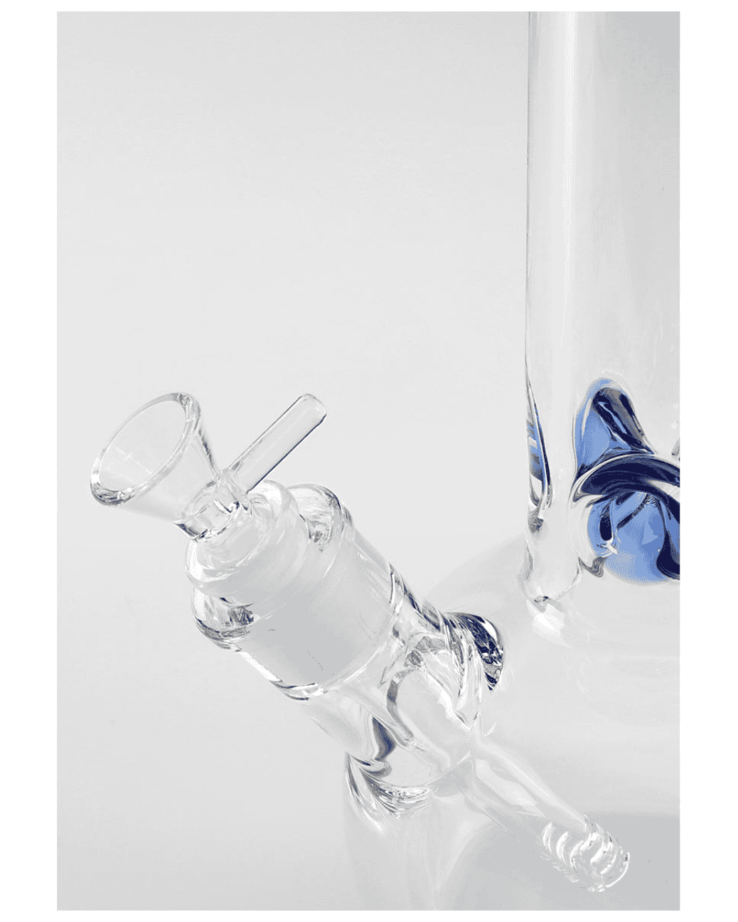 Icebong mit NS 19bistabil/14 Schliff und 45 Grad Vorkühler