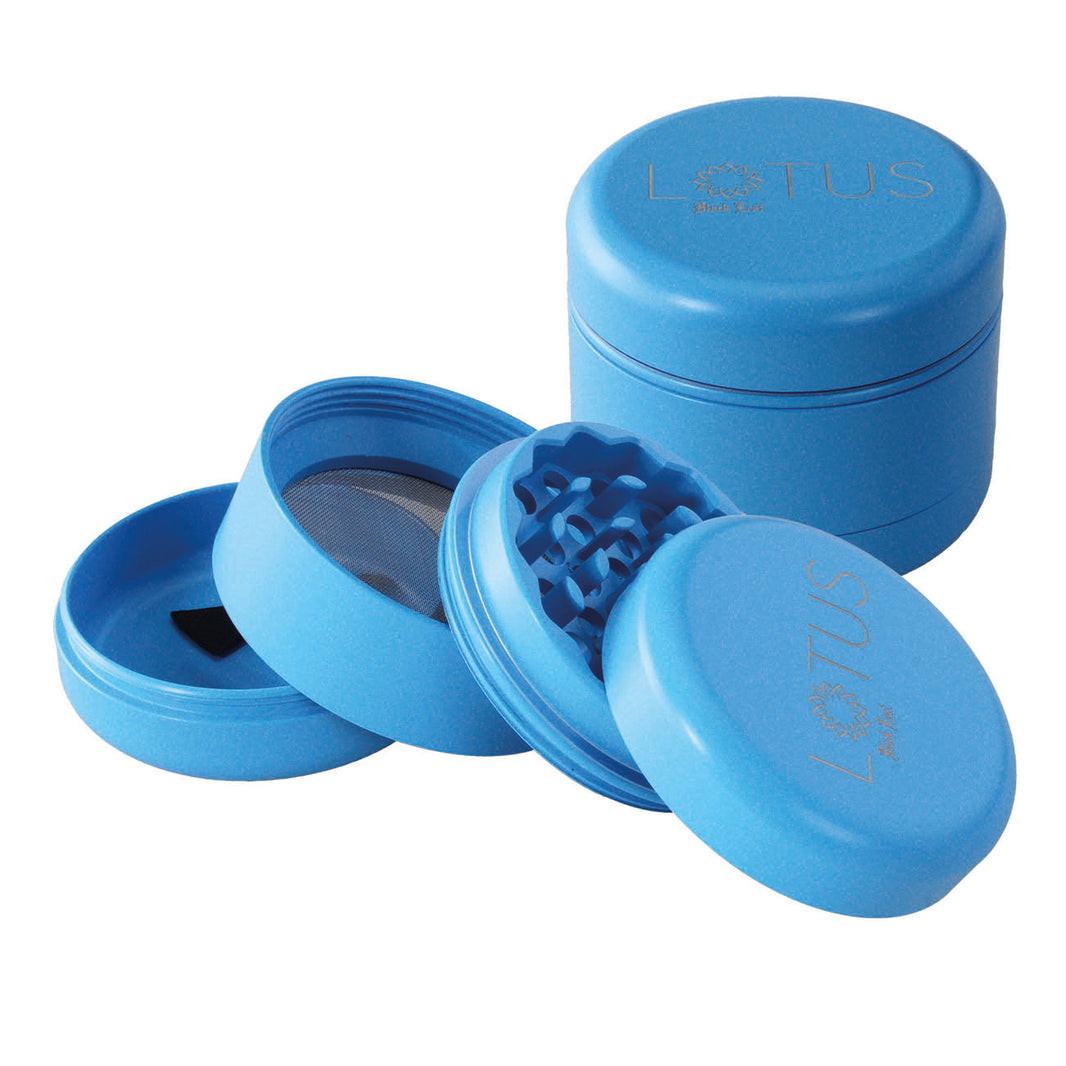 Black Leaf Lotus Grinder 4-teilig keramikbeschichtet