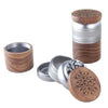 Black Leaf Alu/Walnuss Grinder 5-tlg. silbergrau