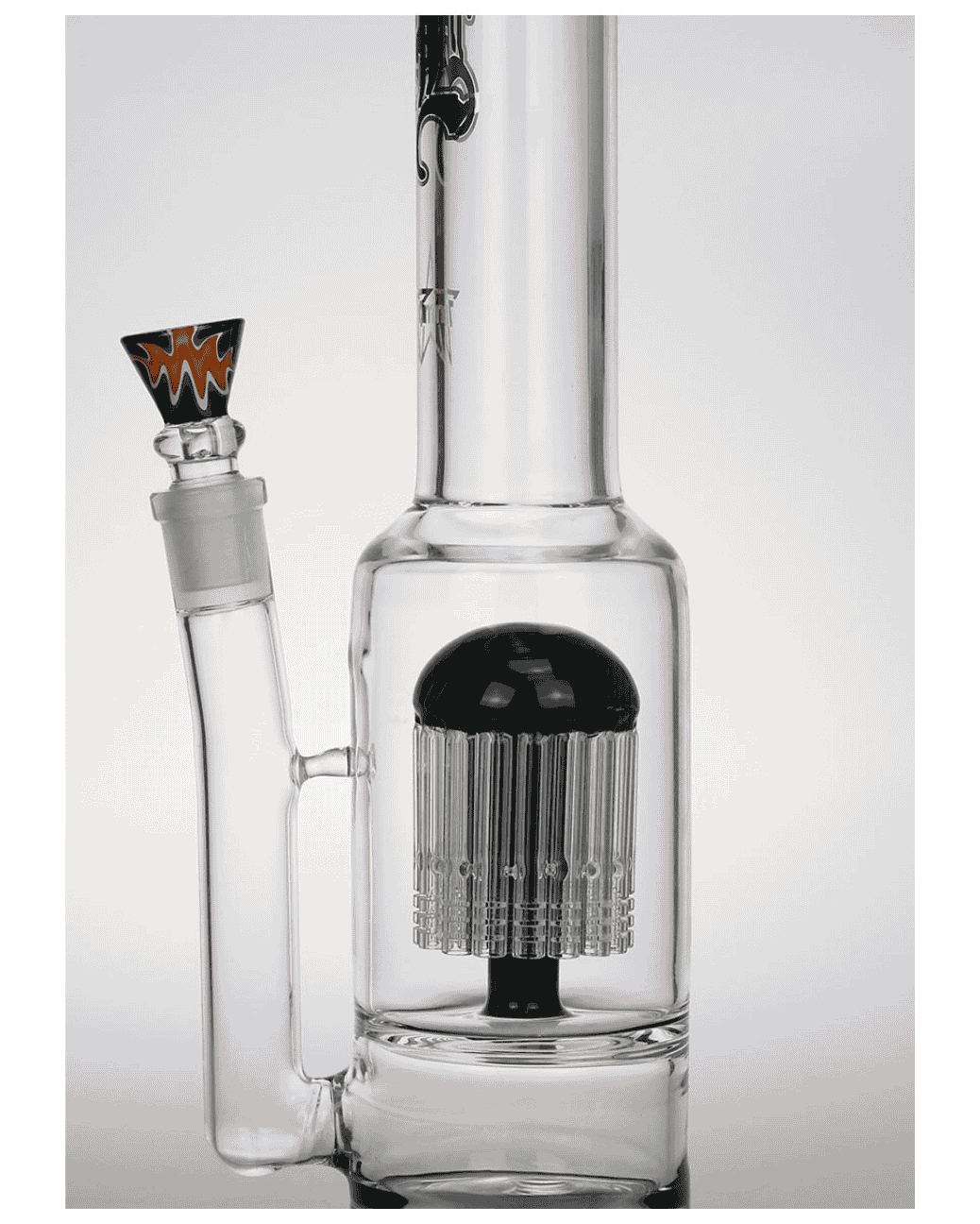 Schwarze Black Leaf Bong ohne Chillum mit direktem Kopfanschluss