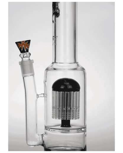 Schwarze Black Leaf Bong ohne Chillum mit direktem Kopfanschluss