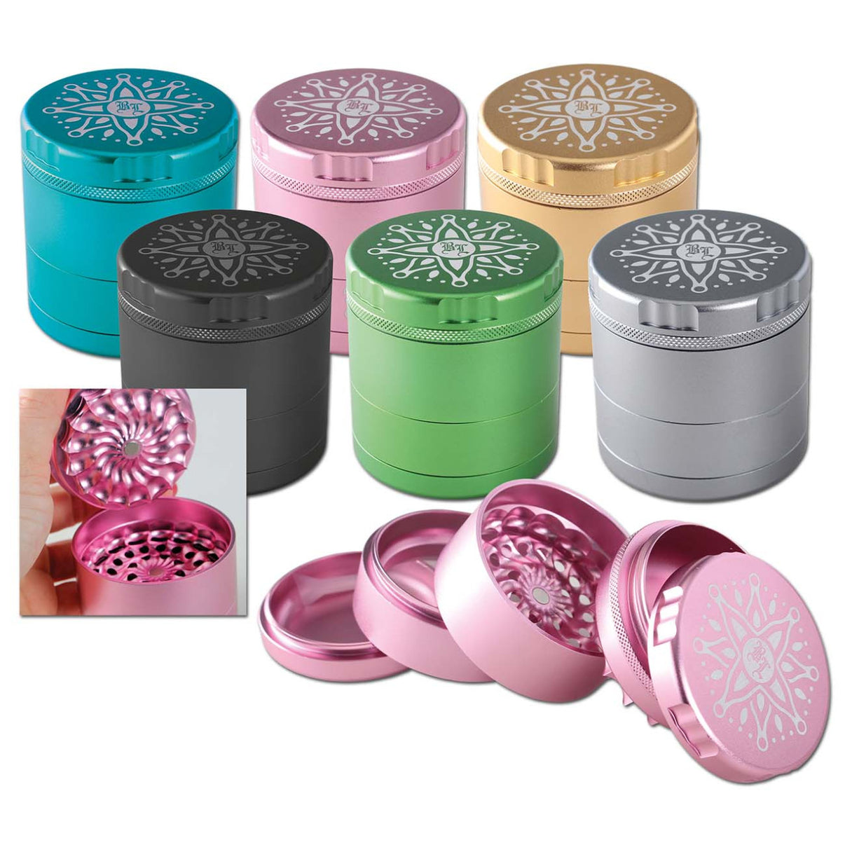 Black Leaf CNC-Flower-Grinder 5-tlg. mini