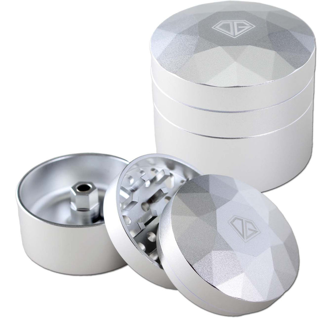 Black Leaf DIAMOND Grinder 3-tlg. silbern