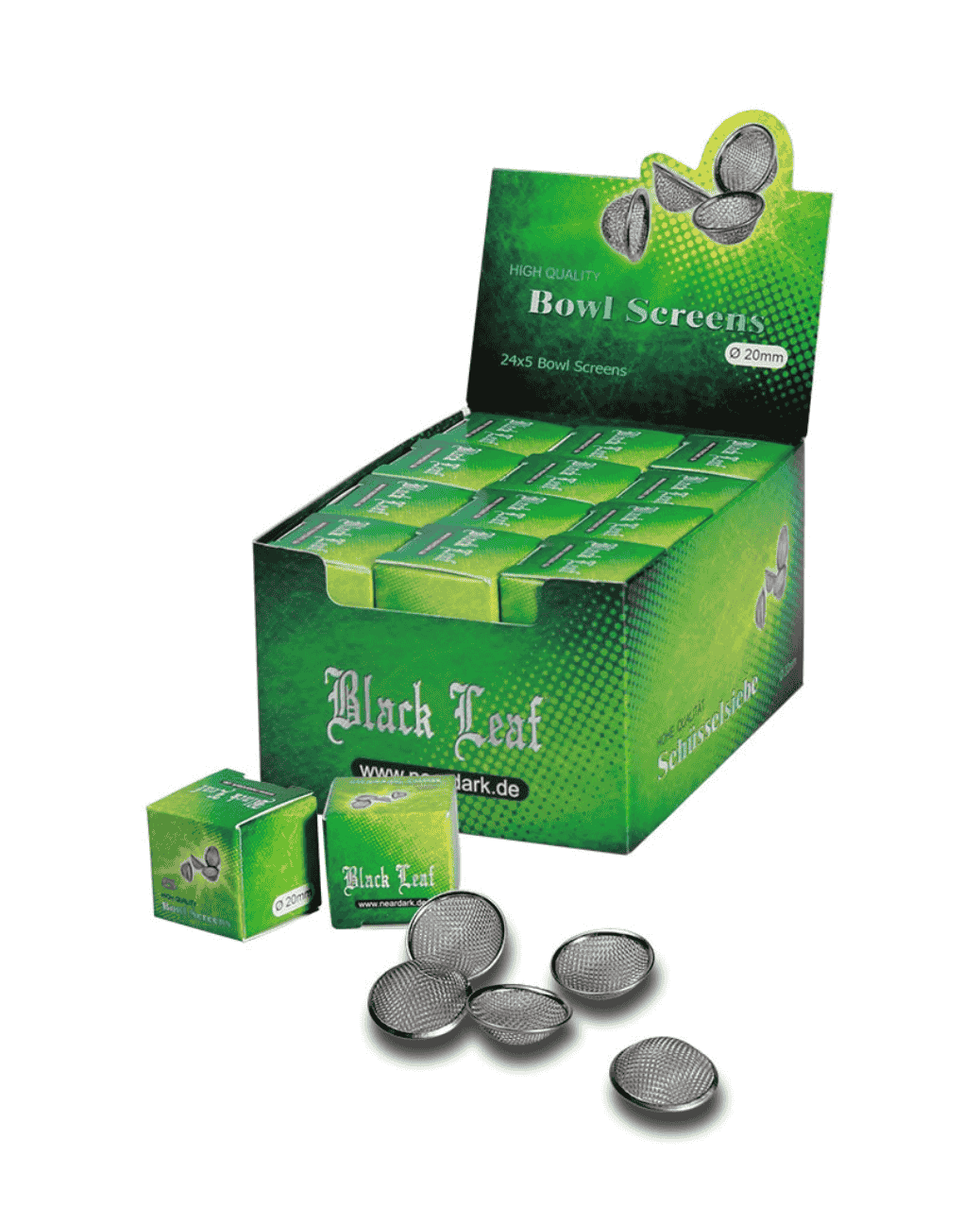 Black Leaf Edelstahlsiebe mit 20mm Durchmesser im Vorteilspack