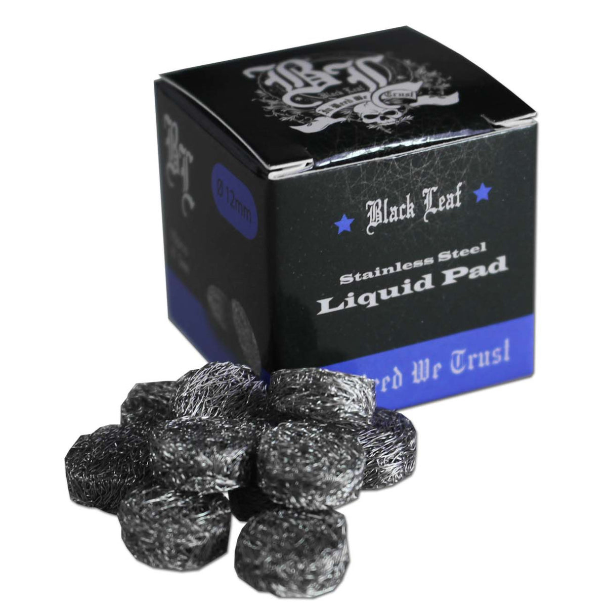 Black Leaf 10 Edelstahl-Tropfkissen Ø 12mm