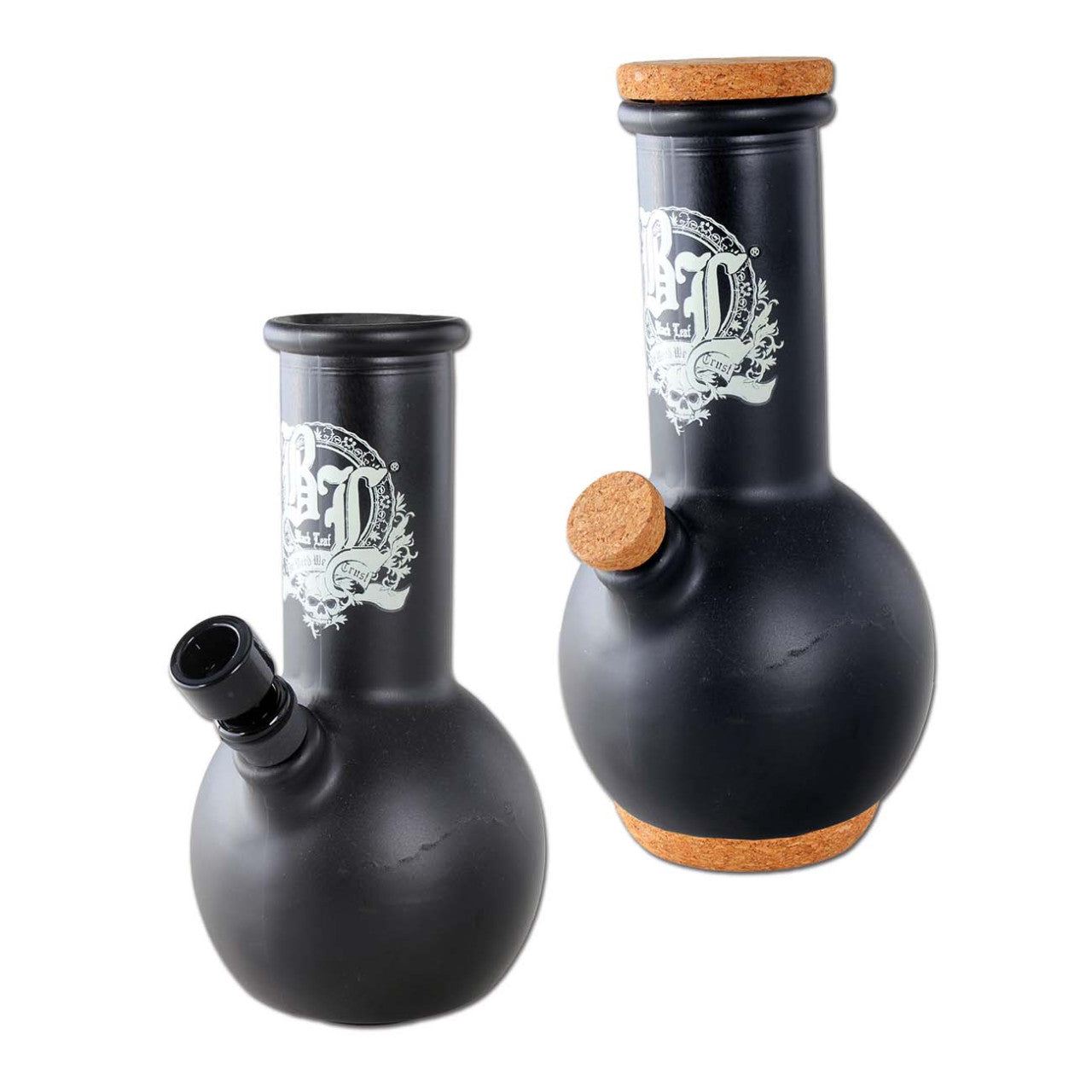 Black Leaf Glasbong bauchig