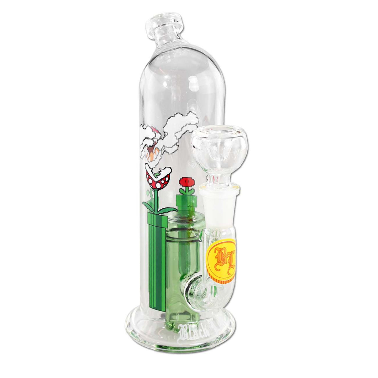 Black Leaf Glasbong Gaming Flower