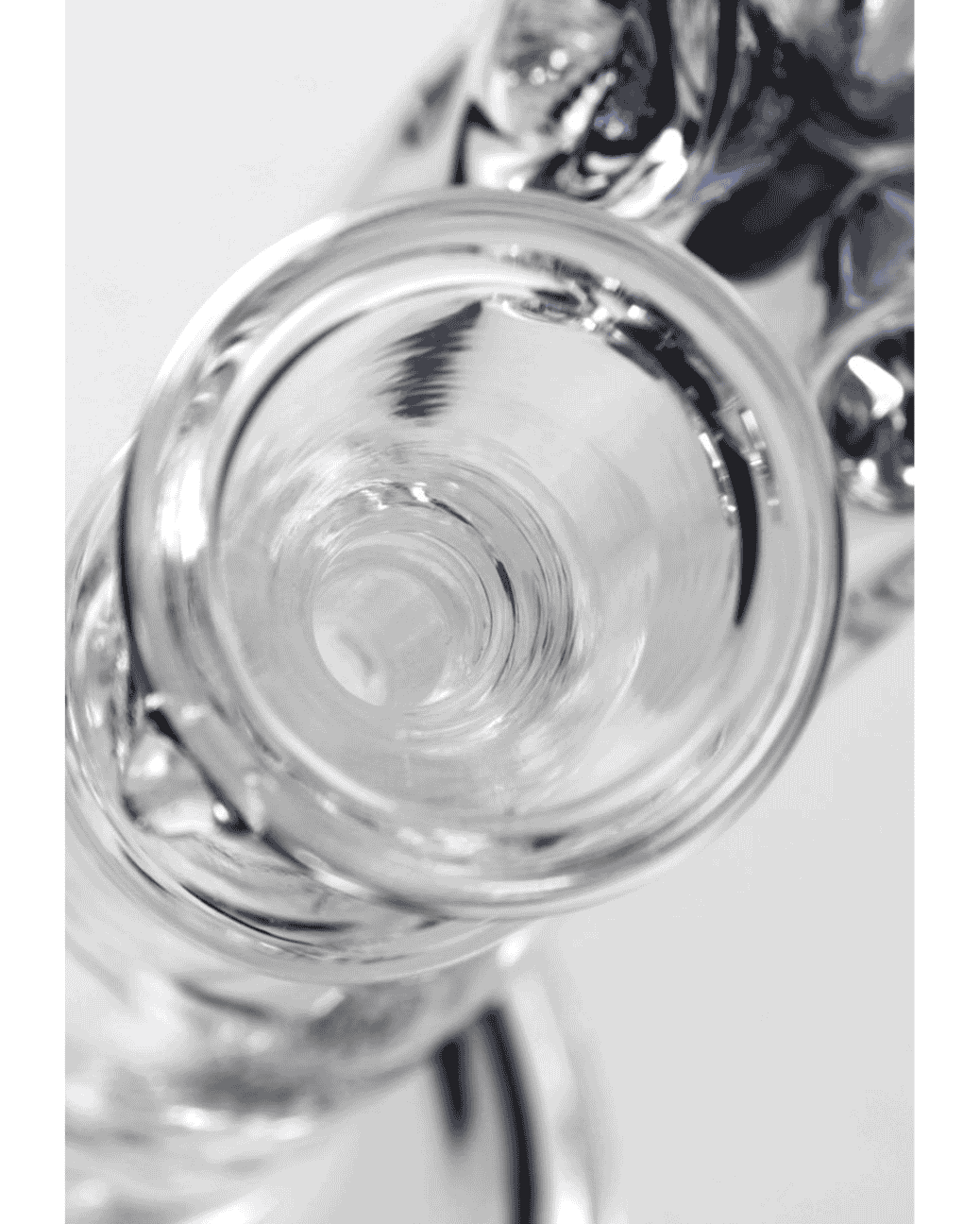 50 cm Glasbong mit 7 mm Wandstärke und stabilem Standfuß