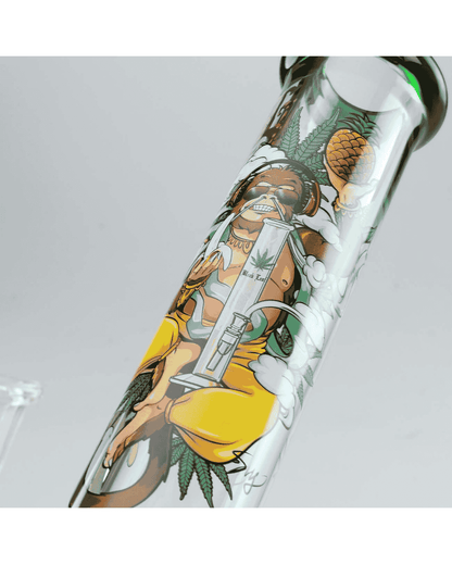 Black Leaf Hanuman Icebong in robuster Zylinderform mit Icekammer