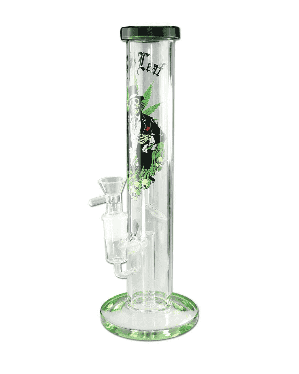 Zylinderbong 32,5 cm mit Hempmaster-Motiv von Black Leaf