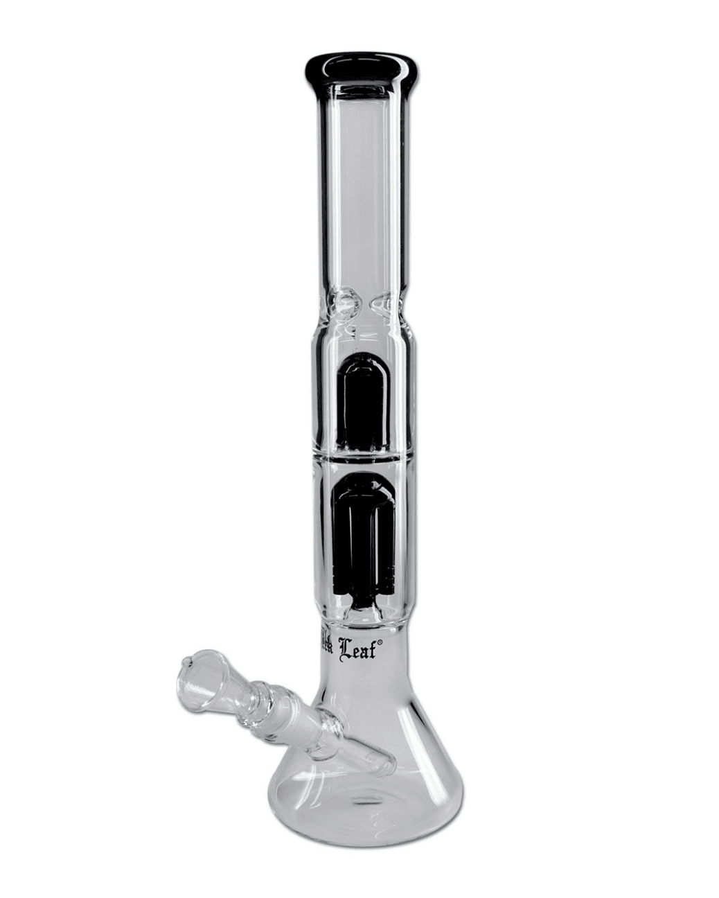 Detailansicht des schwarzen 6-Arm Perkolators der Black Leaf Icebong
