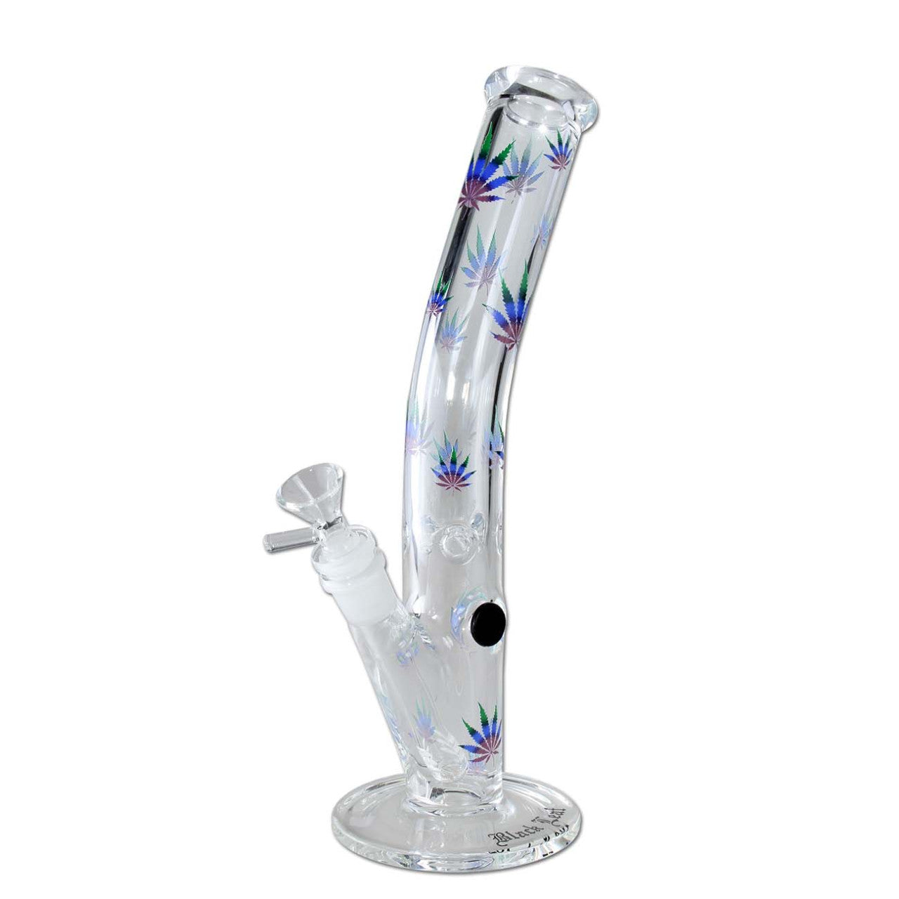 Black Leaf Icebong gebogen Green-Purple Leaves