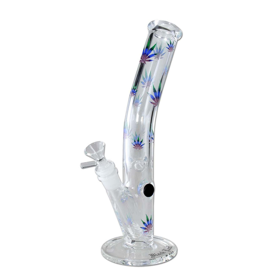 Black Leaf Icebong gebogen Green-Purple Leaves