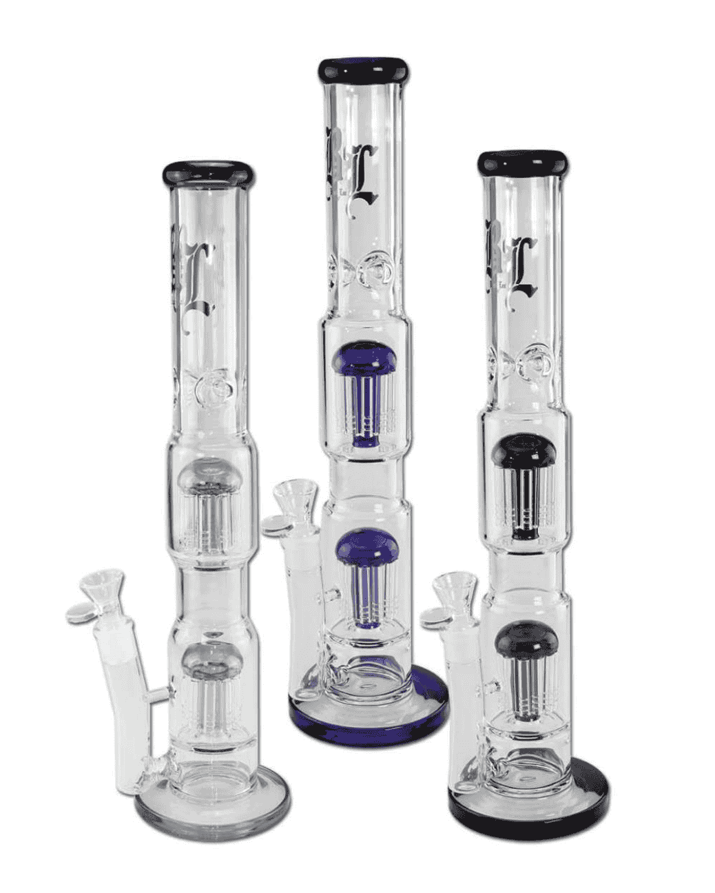 Black Leaf Icebong mit 2x 10-Arm Baumperkolator