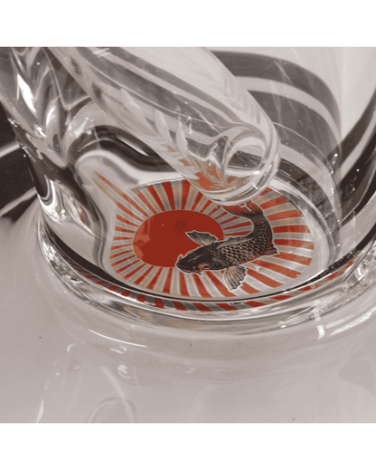 Bong mit irisierendem Ronin & Geisha Design von Künstler Sly