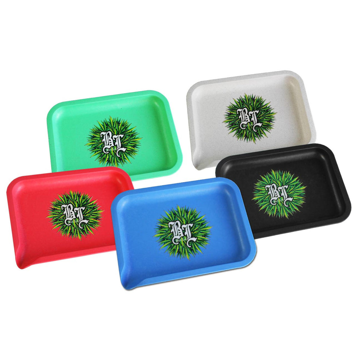 Black Leaf Mixing Tray aus 80% Stroh - Rot