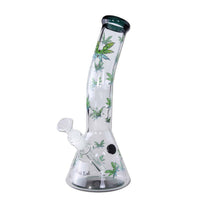 Black Leaf Leaffly Beakerbong Ice gebogen