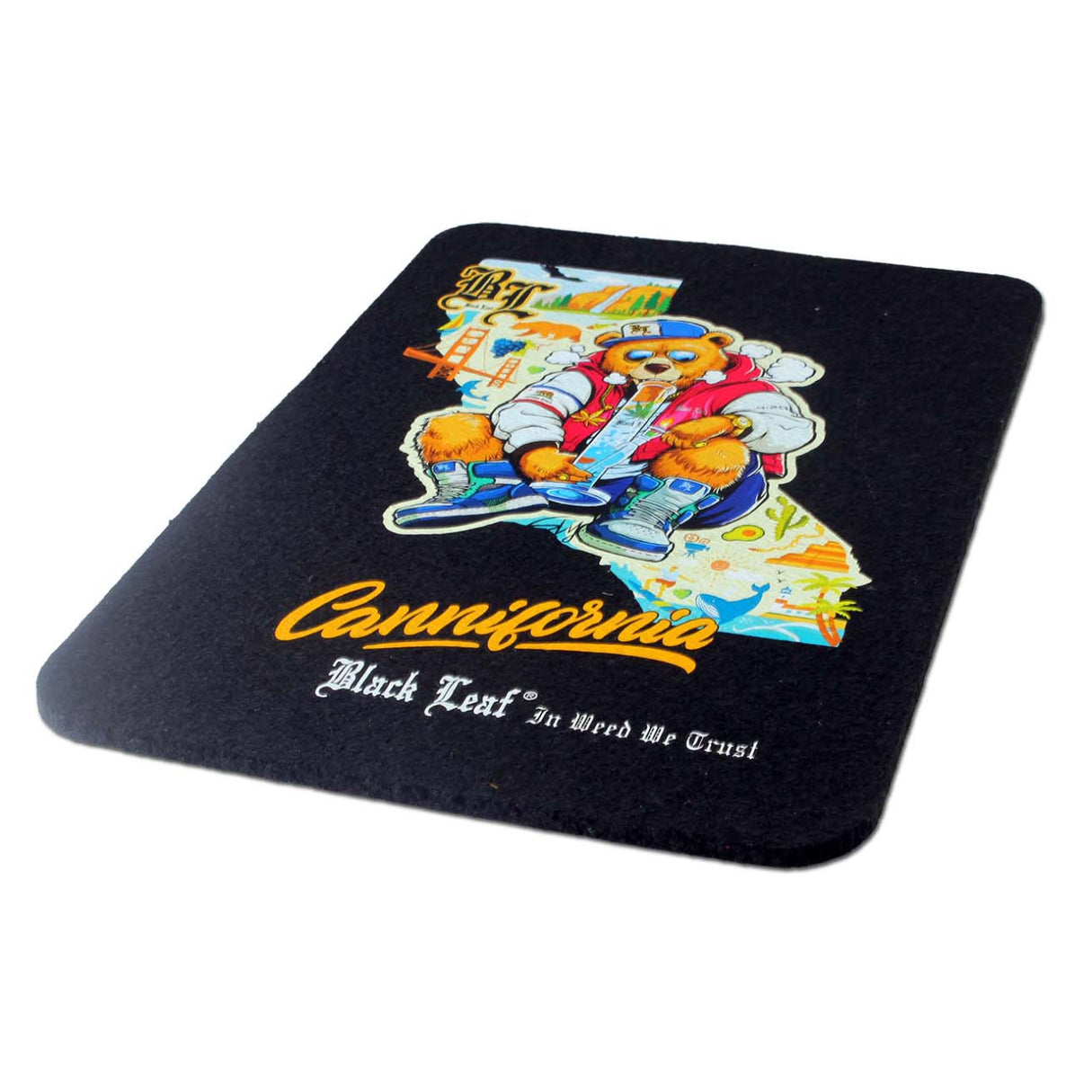 Black Leaf Dab Mat CANNIFORNIA