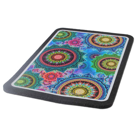 Black Leaf Dab Mat MANDALA