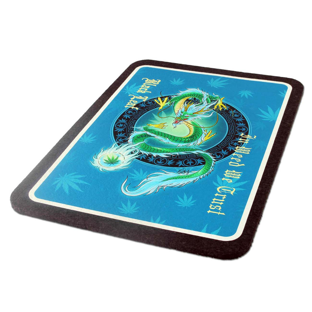 Black Leaf Dab Mat QINGLONG